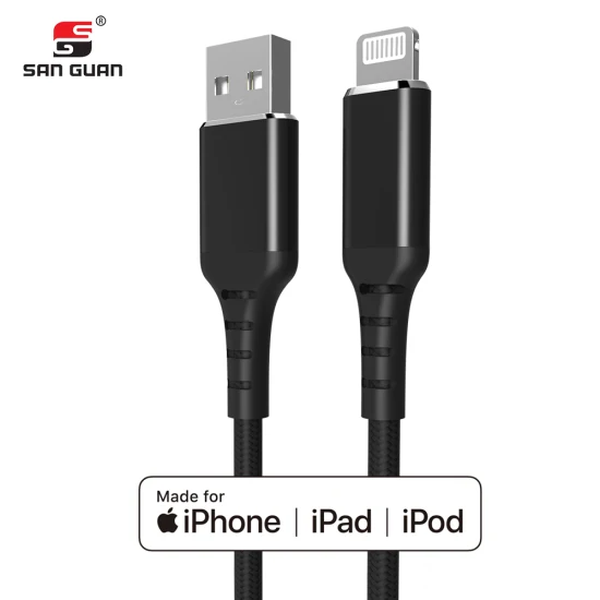 데이터 케이블 충전 USB 케이블 기존 C189 Mfi 인증 USB a-Lightning 케이블(나일론 편조 포함) iPhone/iPad/iPod용