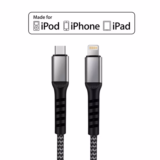 아이폰용 Mfi 인증 라이트닝 케이블 USB 타입 C 데이터 C94 8핀 고속 충전 케이블
